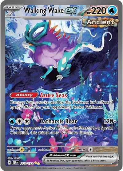Walking Wake ex - 205 (SV05: Temporal Forces) Near Mint Holofoil