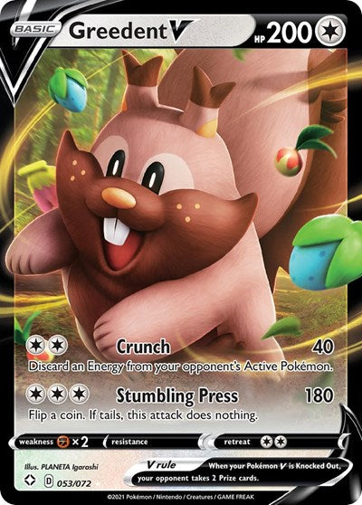 Greedent V (Shining Fates) Light Play Holofoil