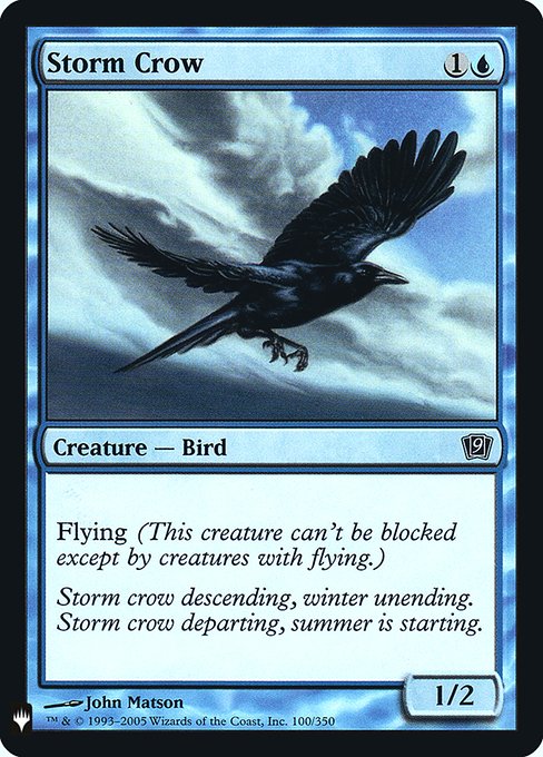 Storm Crow (Mystery Booster Retail Edition Foils) Light Play Foil