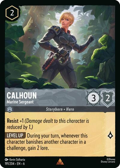 Calhoun - Marine Sergeant (Azurite Sea) Near Mint Cold Foil