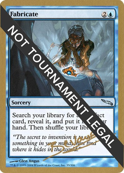 Fabricate - 2004 Manuel Bevand (MRD) (World Championship Decks) Medium Play