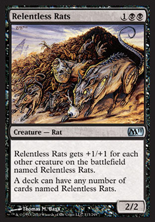 Relentless Rats (Magic 2011 Core Set) Near Mint