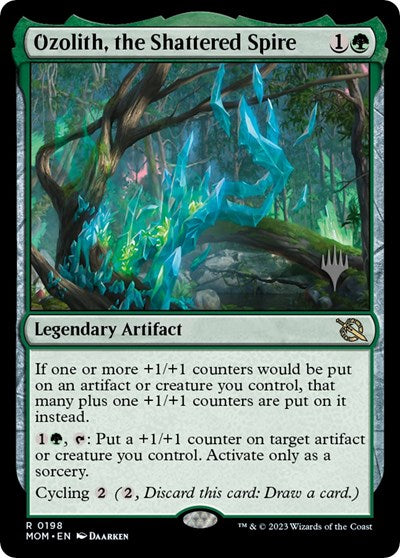 Ozolith, the Shattered Spire (Promo Pack: March of the Machine) Light Play