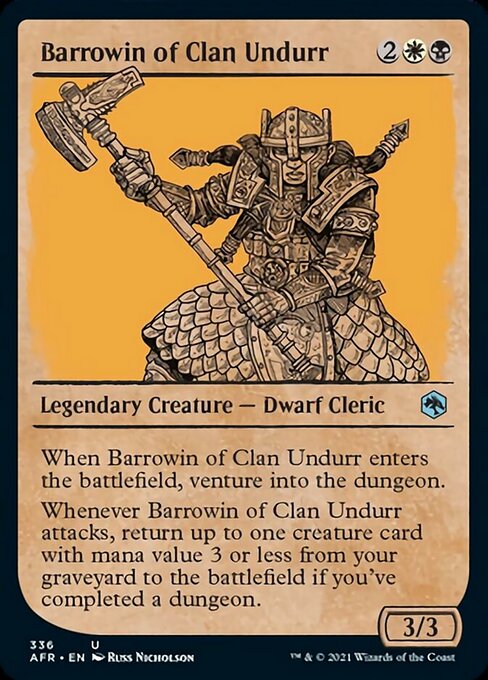 Barrowin of Clan Undurr (Showcase) (Adventures in the Forgotten Realms) Near Mint Foil