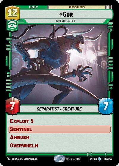 Gor Grievous's Pet (Twilight of the Republic) Near Mint Foil
