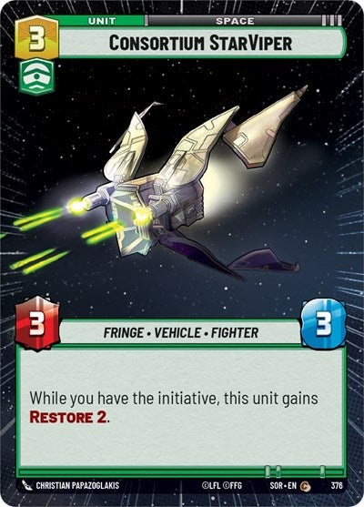 Consortium StarViper (Hyperspace) (Spark of Rebellion) Near Mint Foil