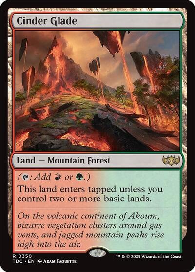 Cinder Glade (Commander: Tarkir: Dragonstorm) Near Mint