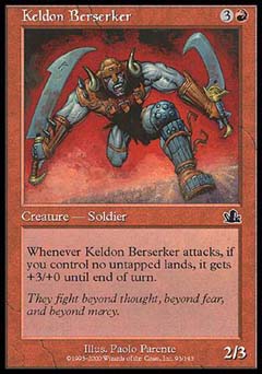 Keldon Berserker (Prophecy) Light Play Foil