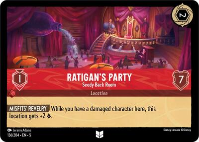 Ratigan's Party - Seedy Back Room (Shimmering Skies) Near Mint