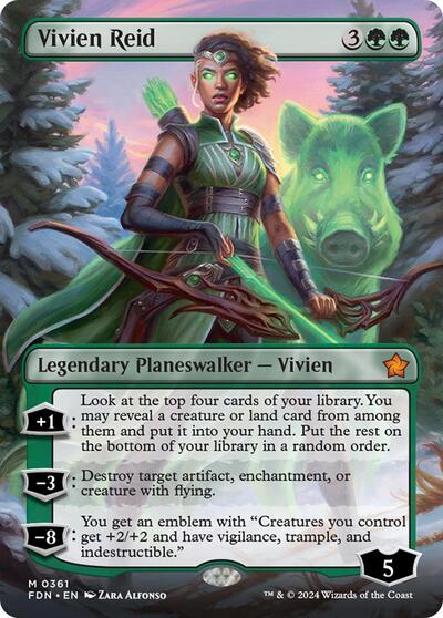 Vivien Reid (Borderless) (Foundations) Light Play Foil