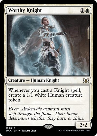 Worthy Knight (Commander: March of the Machine) Light Play