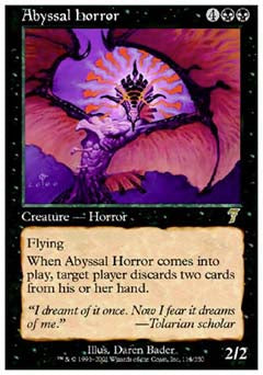 Abyssal Horror (7th Edition) Light Play Foil