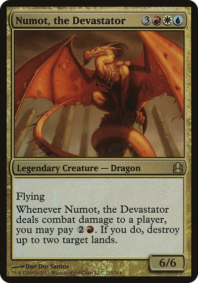 Numot, the Devastator (Commander) (Oversize Cards) Near Mint Foil
