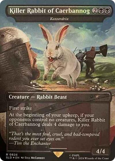 Killer Rabbit of Caerbannog - Kezzerdrix (Secret Lair) Light Play Foil