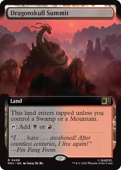 Dragonskull Summit (Extended Art) (Commander: Marvel Super Heroes) Near Mint