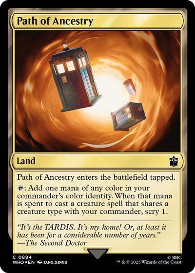Path of Ancestry (Surge Foil) (Universes Beyond: Doctor Who) Light Play Foil