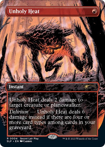 Unholy Heat (Secret Lair Showdown) Near Mint