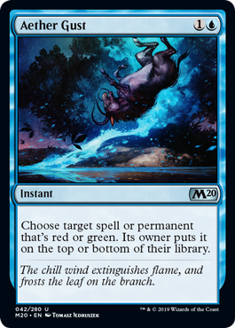 Aether Gust (Magic 2020 Core Set) Medium Play Foil