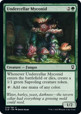 Undercellar Myconid (Commander Legends: Battle for Baldur's Gate) Light Play