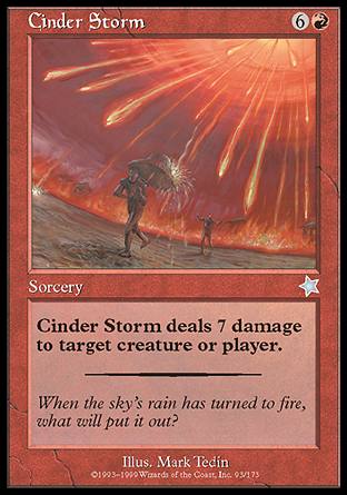 Cinder Storm (Starter 1999) Damaged / Poor