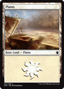 Plains (251) (Dragons of Tarkir) Medium Play