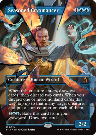 Seasoned Cryomancer (Borderless) (0324) (Reality Fracture) Near Mint