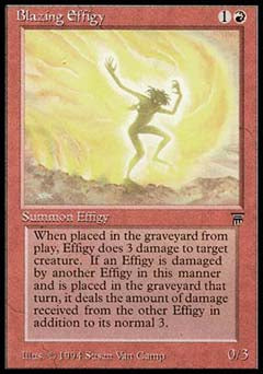 Blazing Effigy (Legends) Light Play