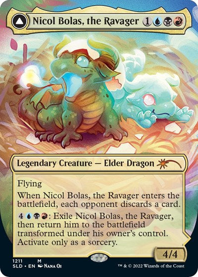 Nicol Bolas, the Ravager (Display Commander) - Thick Stock (Secret Lair) Near Mint