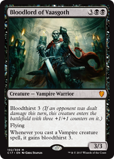 Bloodlord of Vaasgoth (Commander 2017) Medium Play