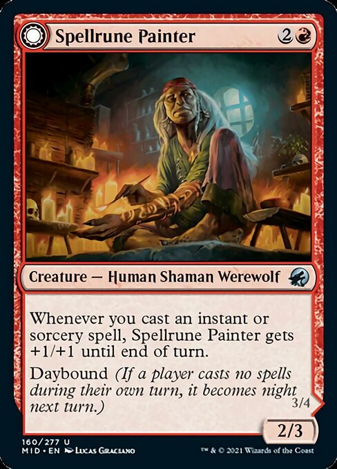 Spellrune Painter / Spellrune Howler (Innistrad: Midnight Hunt) Light Play