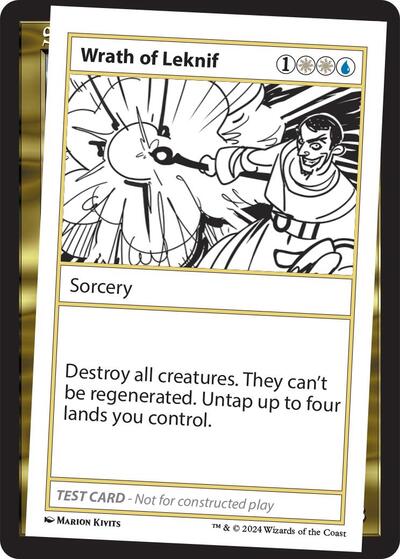 Wrath of Leknif (Mystery Booster 2 Playtest Cards) Light Play