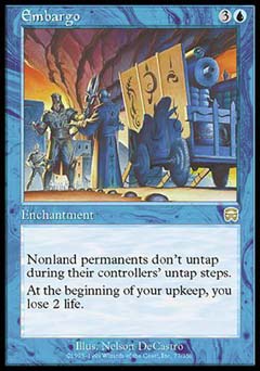 Embargo (Mercadian Masques) Near Mint Foil