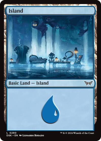 Island (0280) (Duskmourn: House of Horror) Near Mint