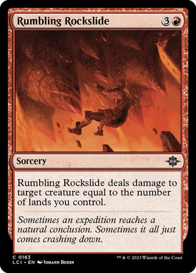 Rumbling Rockslide (The Lost Caverns of Ixalan) Light Play