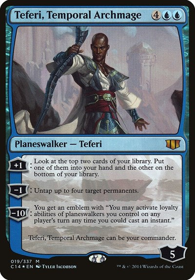 Teferi, Temporal Archmage (Commander 2014) (Oversize Cards) Near Mint Foil