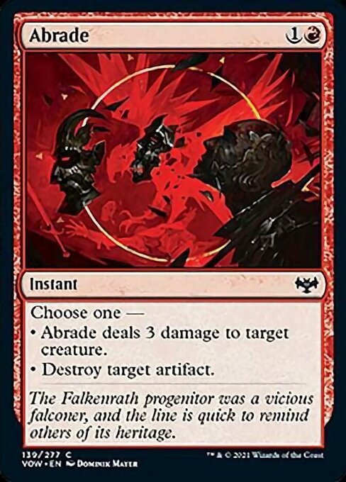 Abrade (Innistrad: Crimson Vow) Light Play