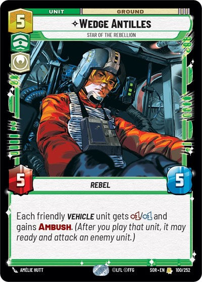 Wedge Antilles Star of the Rebellion (Spark of Rebellion) Near Mint