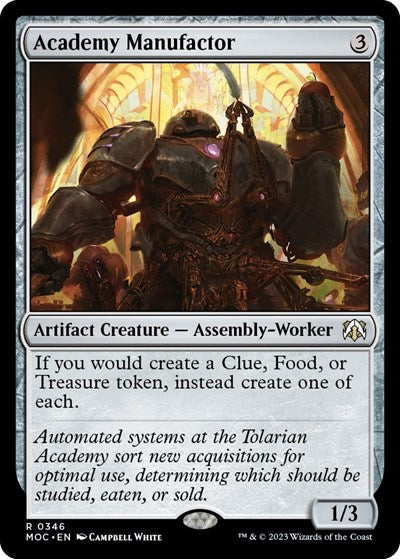 Academy Manufactor (Commander: March of the Machine) Light Play