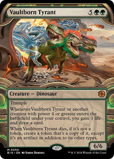 Vaultborn Tyrant (Showcase) (Outlaws of Thunder Junction: The Big Score) Light Play Foil
