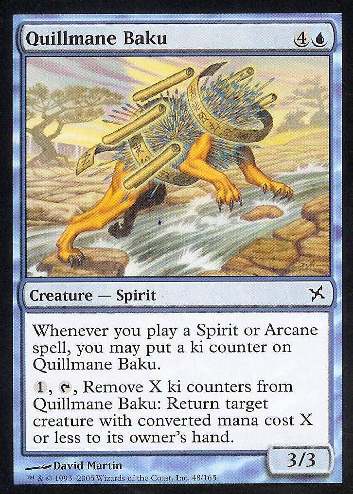 Quillmane Baku (Betrayers of Kamigawa) Medium Play Foil
