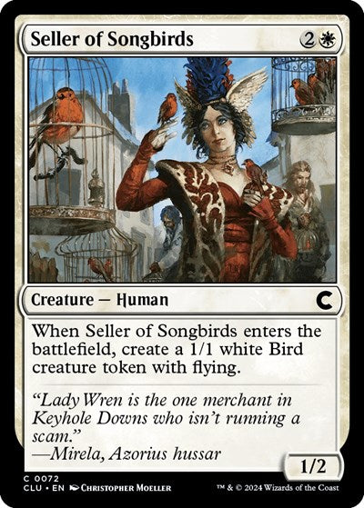 Seller of Songbirds (Ravnica: Clue Edition) Light Play