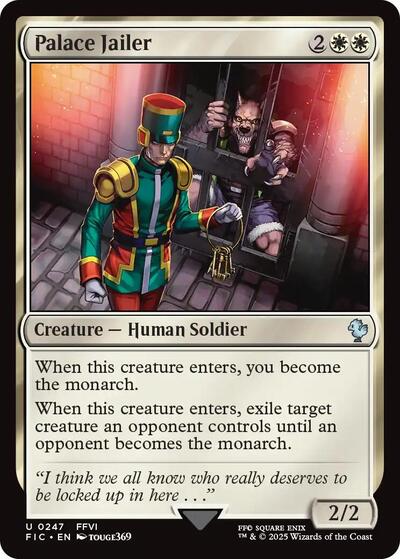 Palace Jailer (Surge Foil) (Commander: FINAL FANTASY) Near Mint Foil