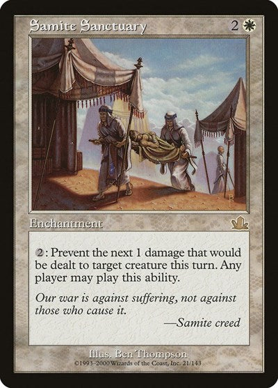 Samite Sanctuary (Prophecy) Light Play Foil