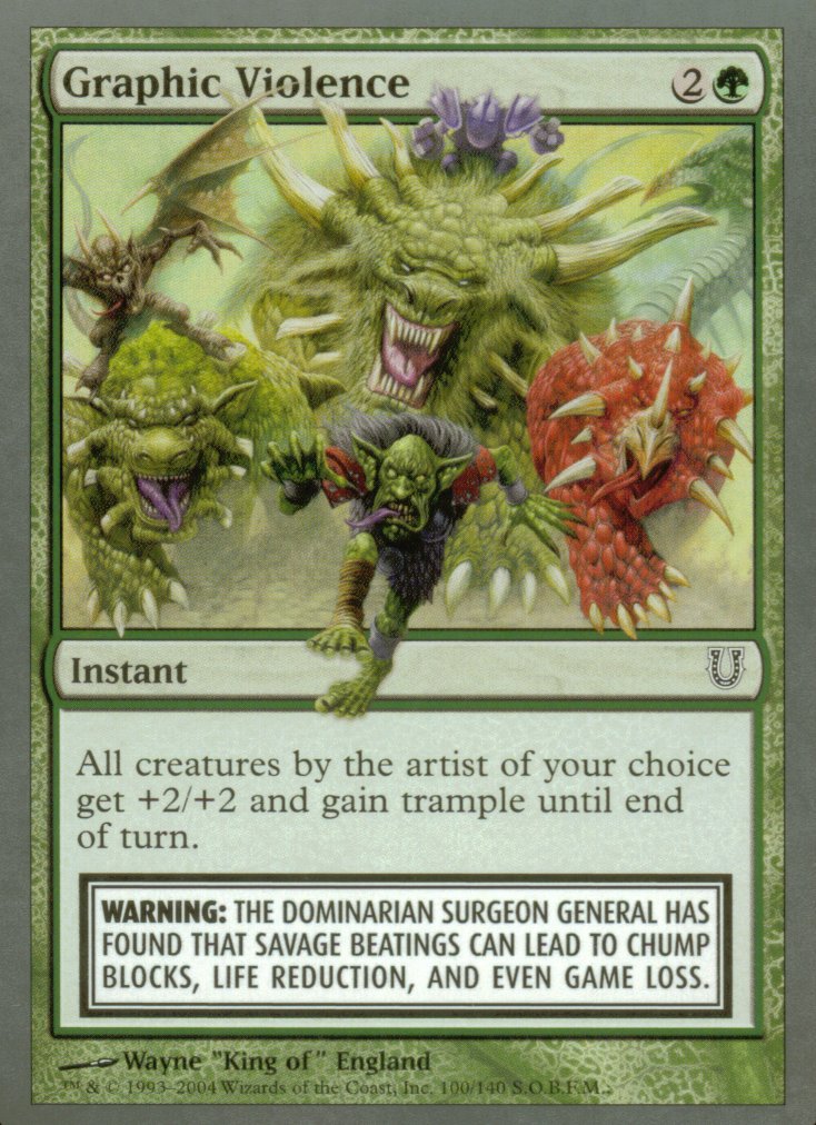 Graphic Violence (Unhinged) Light Play Foil