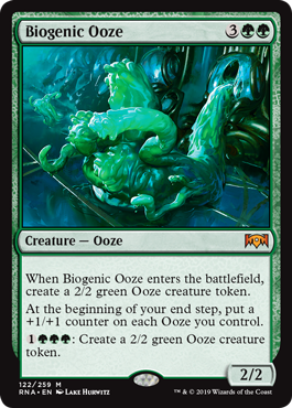 Biogenic Ooze (Ravnica Allegiance) Light Play Foil