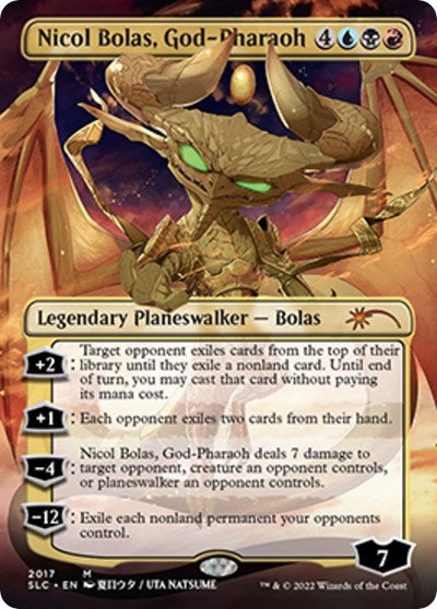 Nicol Bolas, God-Pharaoh (Secret Lair: 30th Anniversary Countdown Kit) Light Play