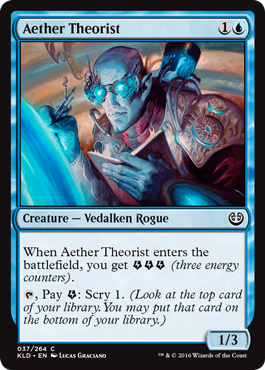 Aether Theorist (Kaladesh) Medium Play Foil