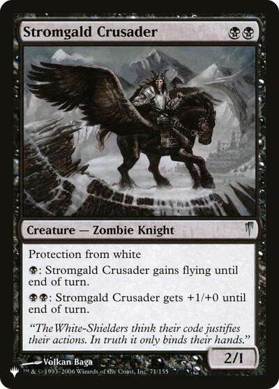 Stromgald Crusader (The List) Light Play