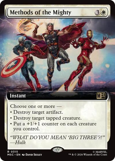 Methods of the Mighty (Extended Art) (Commander: Marvel Super Heroes) Near Mint