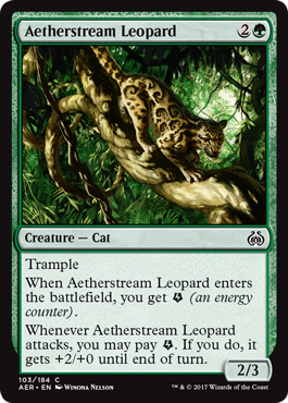 Aetherstream Leopard (Aether Revolt) Medium Play Foil
